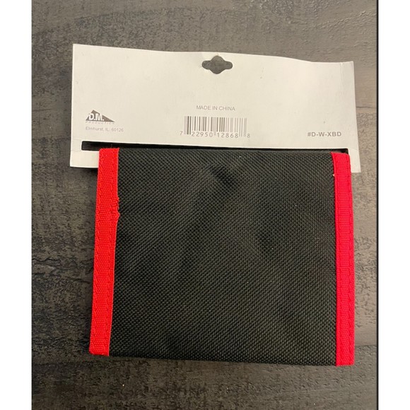 NEW-Mens/Boys Tri Fold Wallet -X-Brand Extreme Wallet -Fire Flames Velcro - Picture 3 of 9